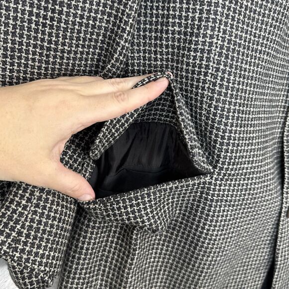 Ermenegildo Zegna Italy Blazer Jacket 42R Wool Cashmere Houndstooth Sport Coat - Picture 5 of 16